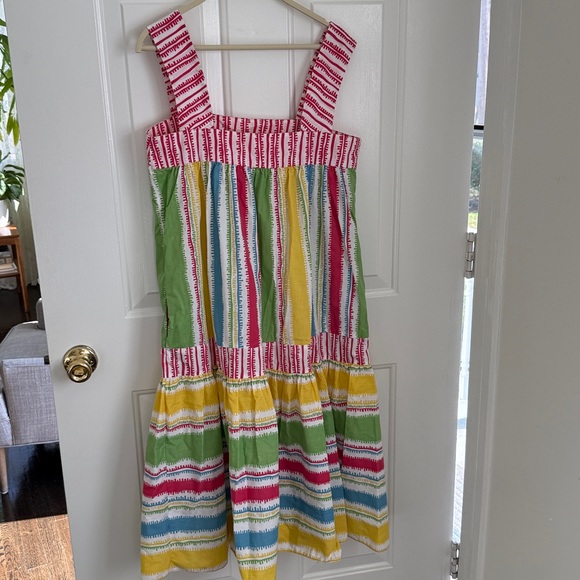 Vintage Oscar de la Renta for Swirl Multicolor Sundress - Loungewear Made in USA - Picture 9 of 10